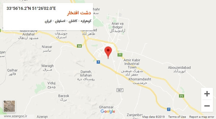 روستای دشت افتخار بر روی نقشه