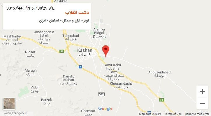 روستای دشت انقلاب بر روی نقشه