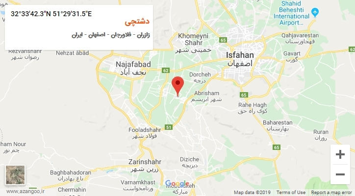 روستای دشتچی بر روی نقشه