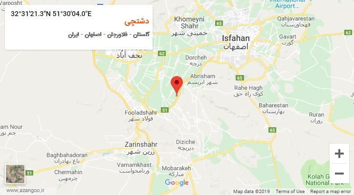 روستای دشتچی بر روی نقشه