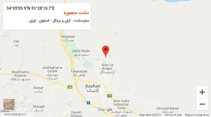 روستای دشت منصوره بر روی نقشه