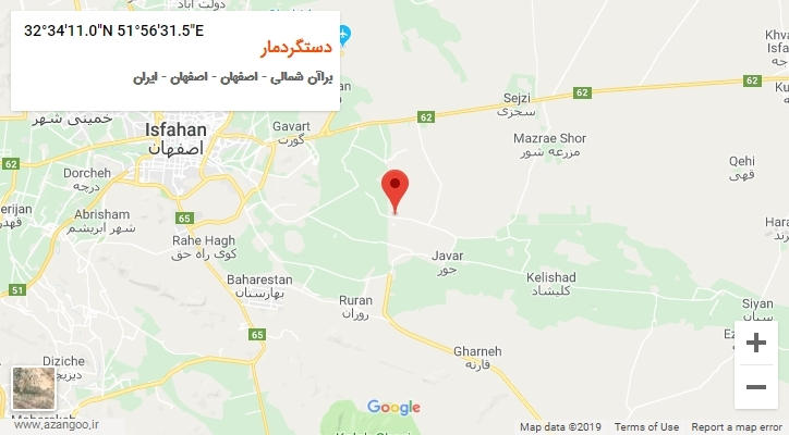 روستای دستگردمار بر روی نقشه
