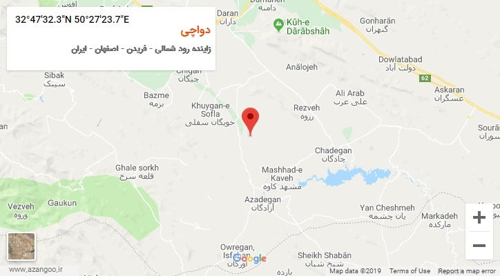 روستای دواچی بر روی نقشه