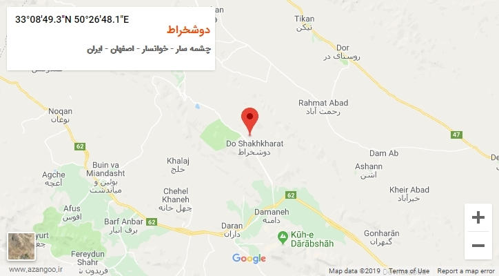 روستای دوشخراط بر روی نقشه