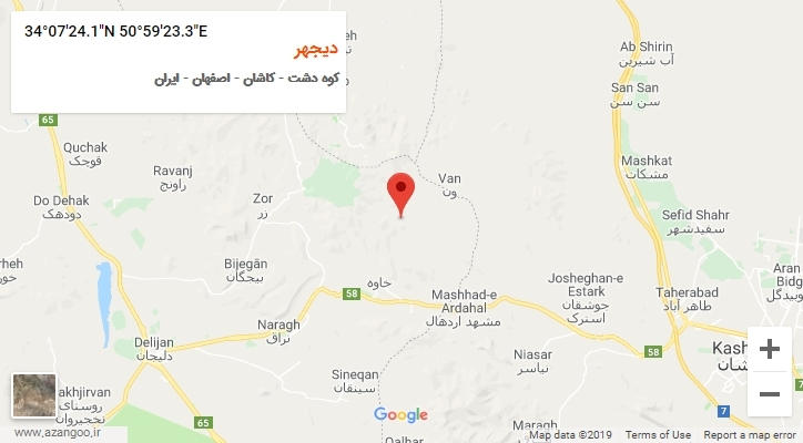 روستای دیجهر بر روی نقشه