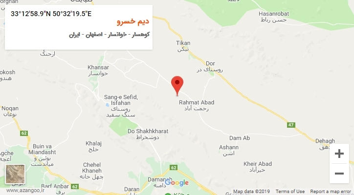 روستای دیم خسرو بر روی نقشه