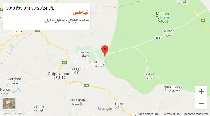 روستای فیلاخص بر روی نقشه