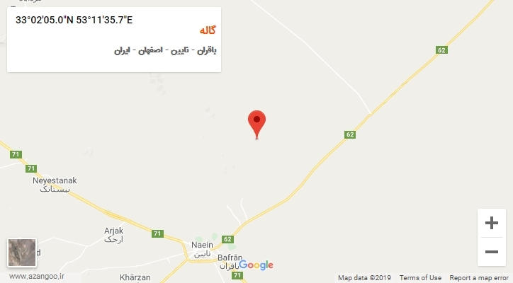 روستای گاله بر روی نقشه