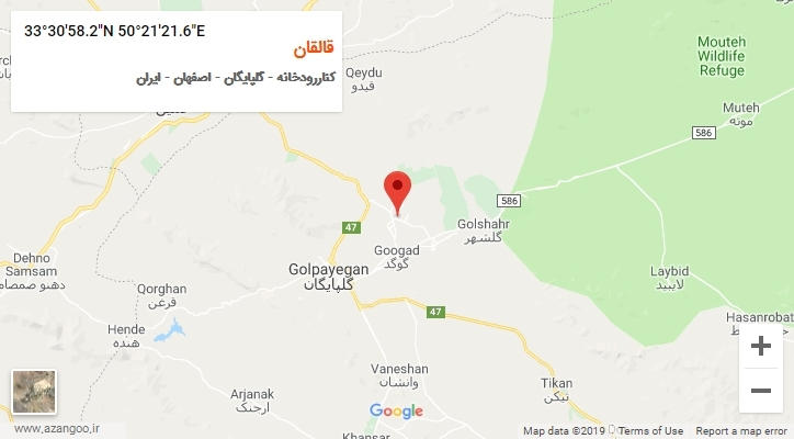 روستای قالقان بر روی نقشه