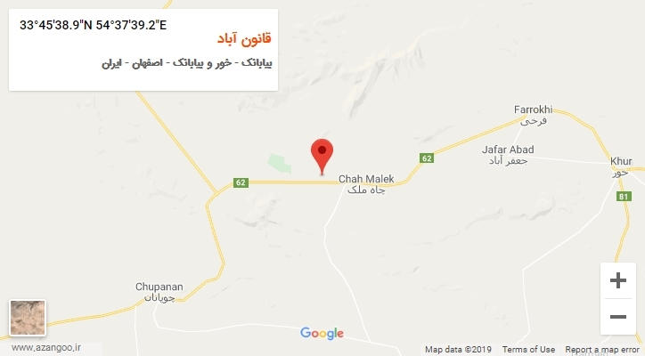 روستای قانون آباد بر روی نقشه