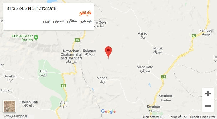 روستای قاپاقلو بر روی نقشه