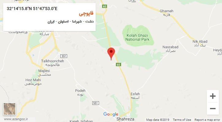 روستای قاپوچی بر روی نقشه