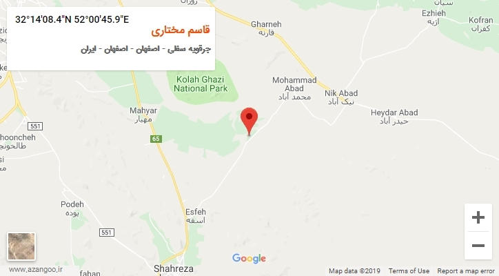 روستای قاسم مختاری بر روی نقشه