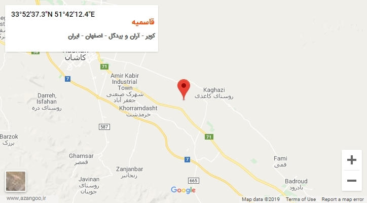 روستای قاسمیه بر روی نقشه