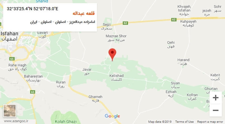 روستای قلعه عبداله بر روی نقشه