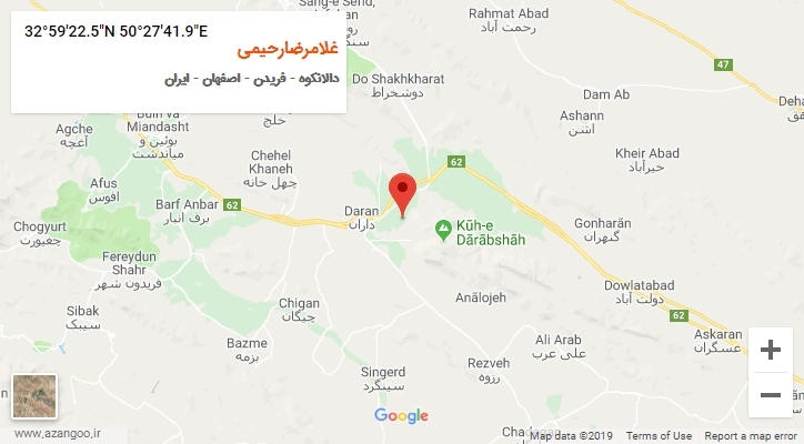 روستای غلامرضارحیمی بر روی نقشه