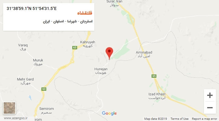 روستای قلتقشاه بر روی نقشه