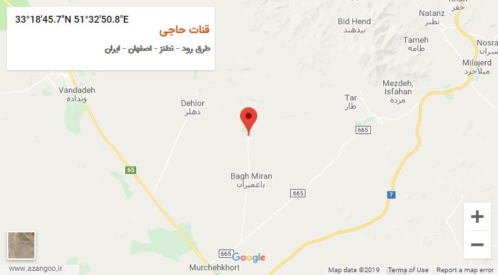 روستای قنات حاجی بر روی نقشه