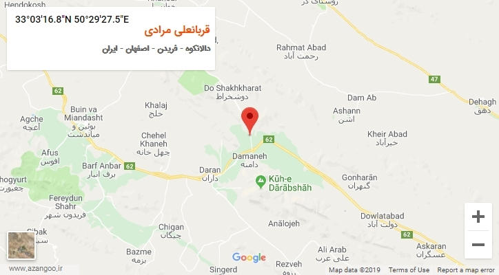 روستای قربانعلی مرادی بر روی نقشه