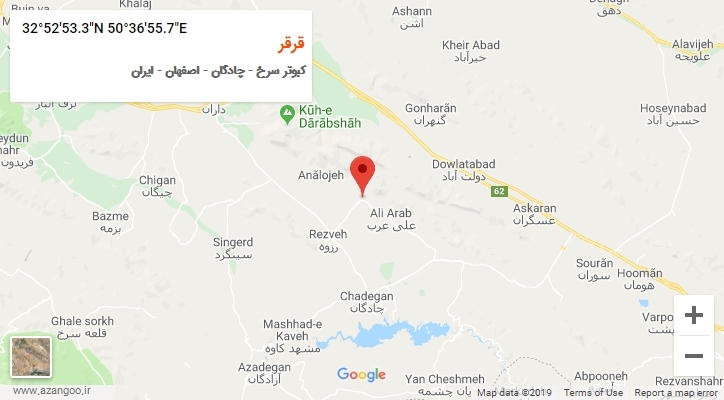 روستای قرقر بر روی نقشه