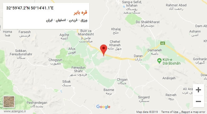 روستای قره بایر بر روی نقشه