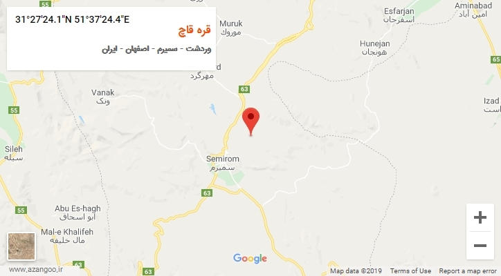روستای قره قاچ بر روی نقشه