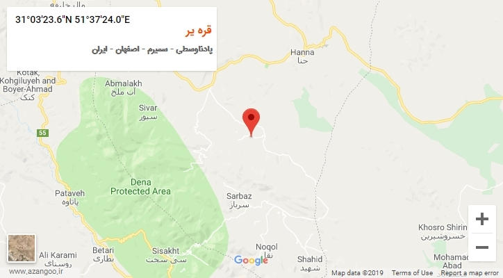 روستای قره یر بر روی نقشه