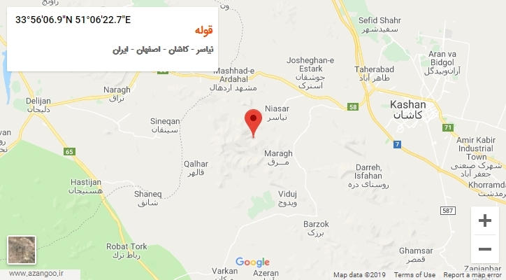 روستای قوله بر روی نقشه