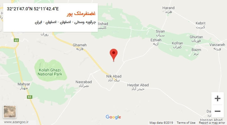 روستای غضنفرملک پور بر روی نقشه