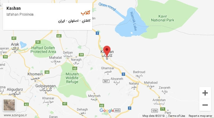 دهستان گلاب بر روی نقشه