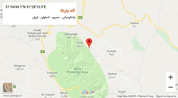 روستای گله واربالا بر روی نقشه