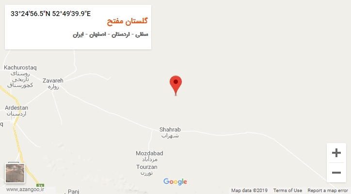 روستای گلستان مفتح بر روی نقشه