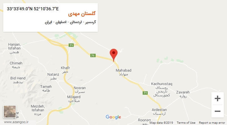 روستای گلستان مهدی بر روی نقشه