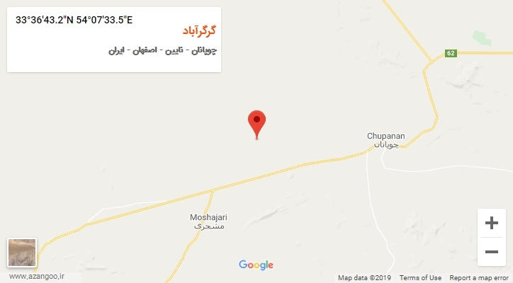 روستای گرگرآباد بر روی نقشه