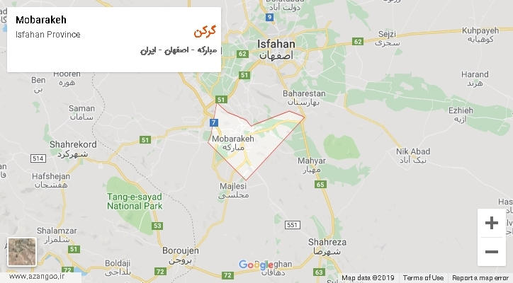 دهستان گرکن بر روی نقشه