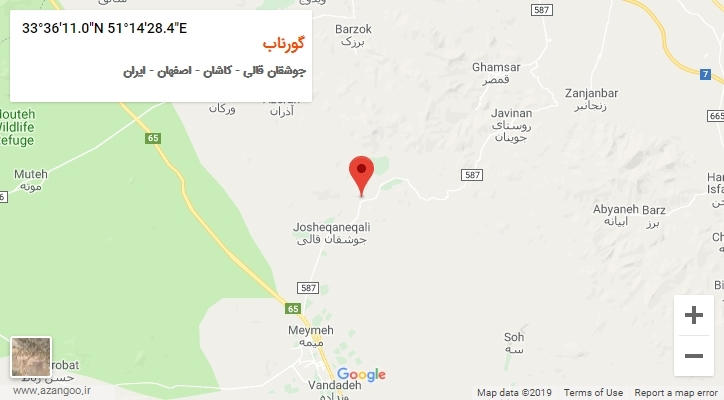روستای گورناب بر روی نقشه
