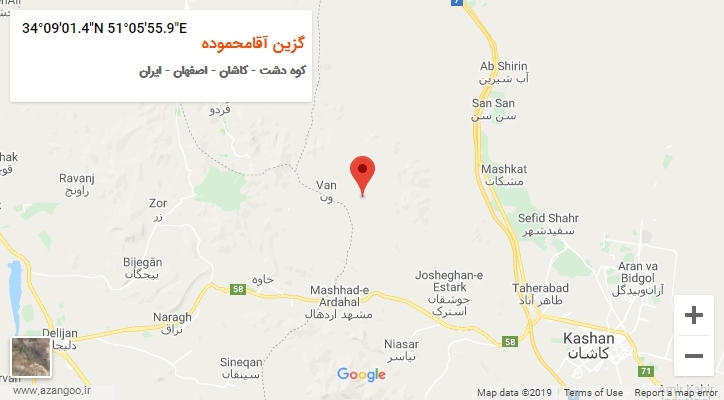 روستای گزین آقامحموده بر روی نقشه