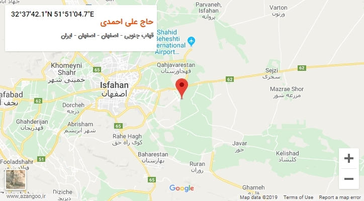 روستای حاج علی احمدی بر روی نقشه