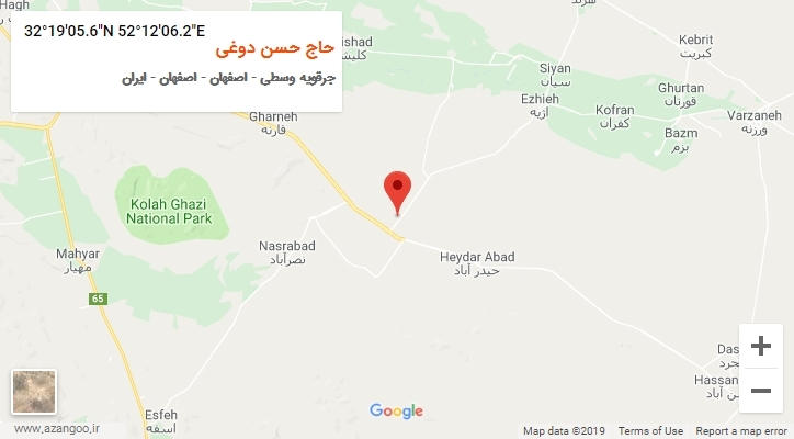 روستای حاج حسن دوغی بر روی نقشه