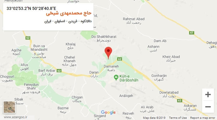 روستای حاج محمدمهدی شیخی بر روی نقشه