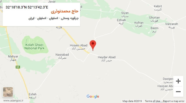 روستای حاج محمدنوذری بر روی نقشه