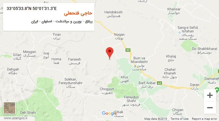 روستای حاجی فتحعلی بر روی نقشه