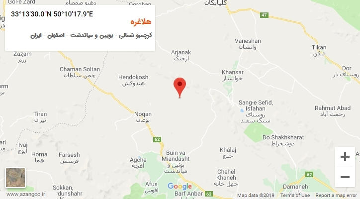 روستای هلاغره بر روی نقشه