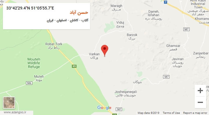 روستای حسن آباد بر روی نقشه