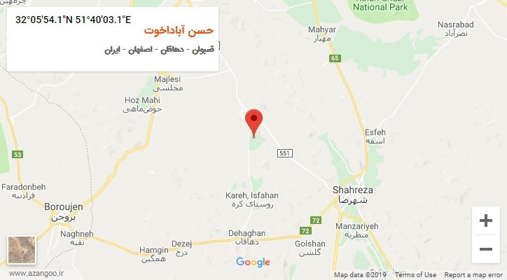 روستای حسن آباداخوت بر روی نقشه
