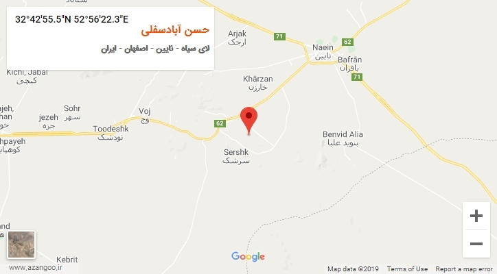 روستای حسن آبادسفلی بر روی نقشه