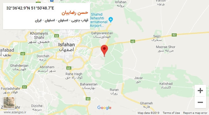 روستای حسن رضاییان بر روی نقشه