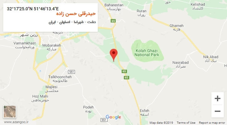 روستای حیدرقلی حسن زاده بر روی نقشه