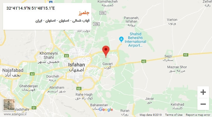 روستای جلمرز بر روی نقشه
