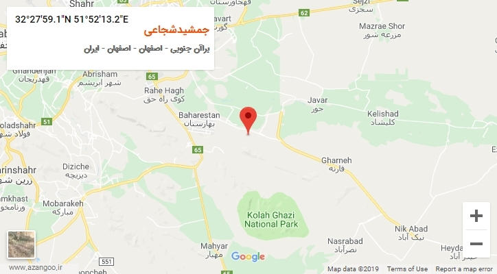 روستای جمشیدشجاعی بر روی نقشه